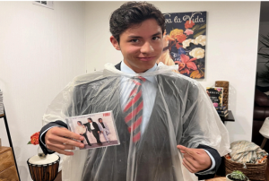 LUCAS GARCIA '25 POSES as Patrick Bateman